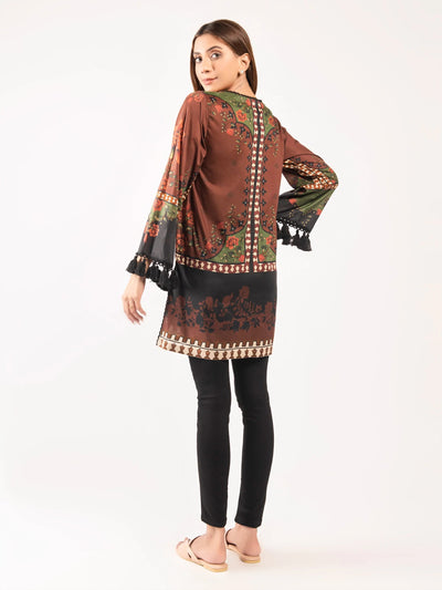 Linen Printed kurti with  for girls & Women winter collection
