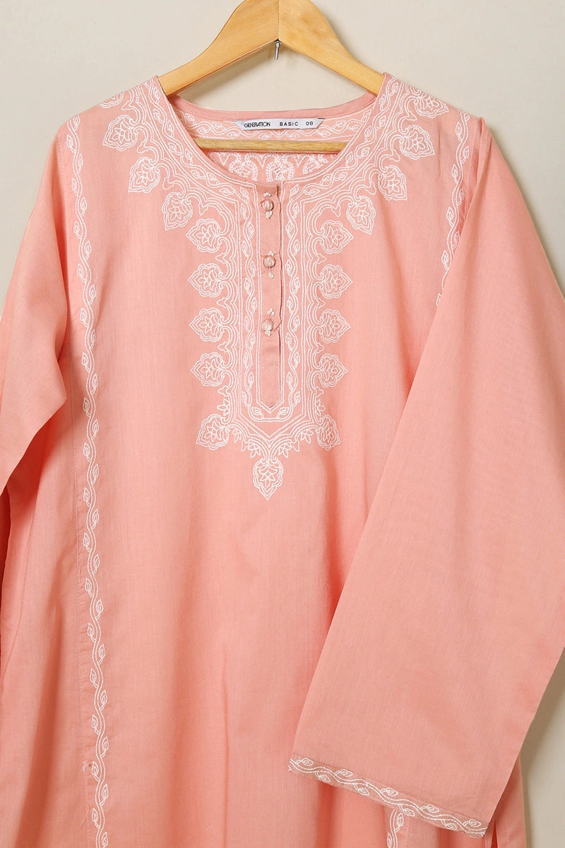 GULDOZI FLORAL BUTI EMBROIDERED KURTA WITH TROUSER
